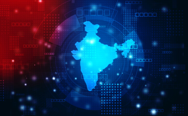 地球儀のインド