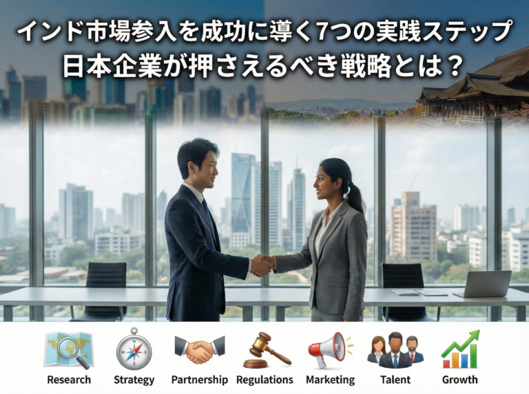 インド市場参入を成功に導く7つの実践ステップ｜日本企業が押さえるべき戦略とは？