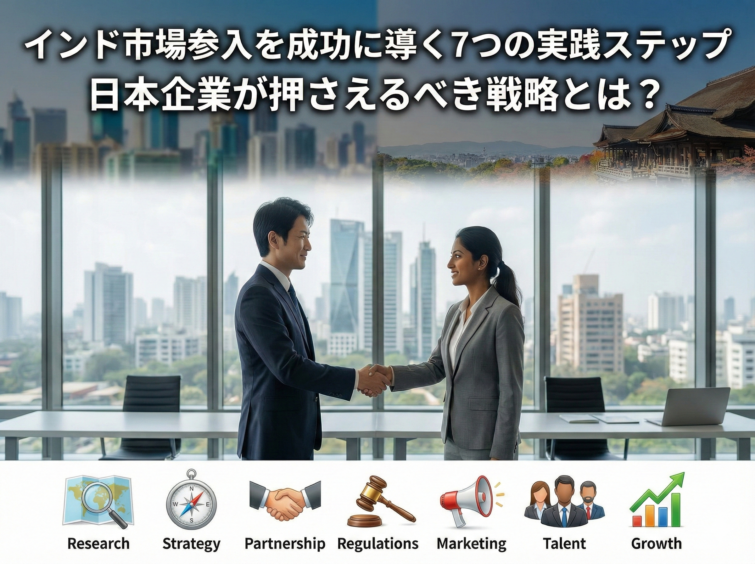 インド市場参入を成功に導く7つの実践ステップ｜日本企業が押さえるべき戦略とは？