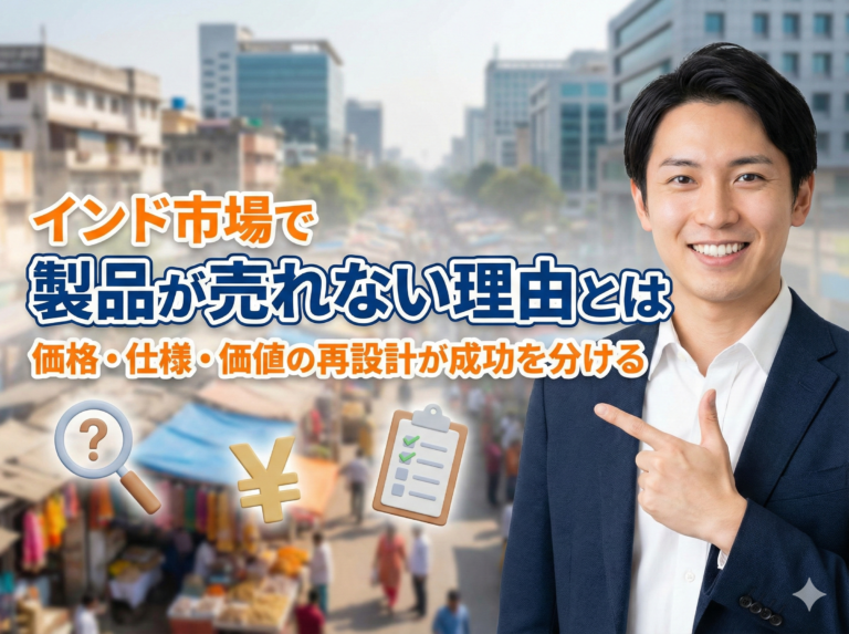 インド市場で製品が売れない理由とは？