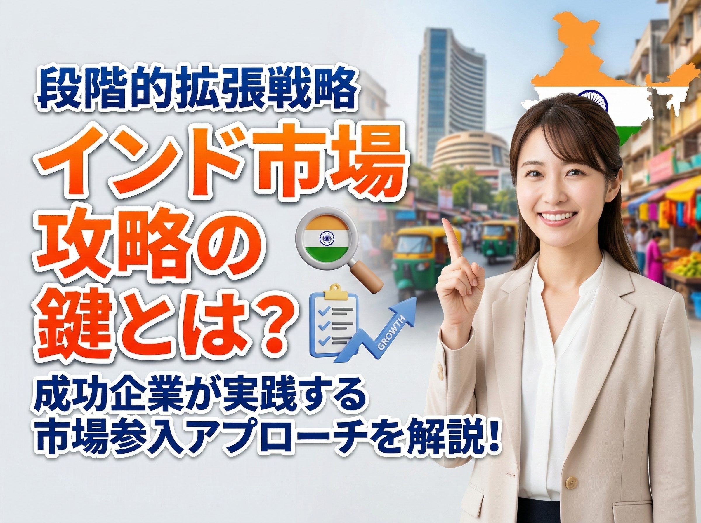 インド市場攻略の鍵は「段階的拡張戦略」｜成功企業が実践する現実的な市場参入アプローチ